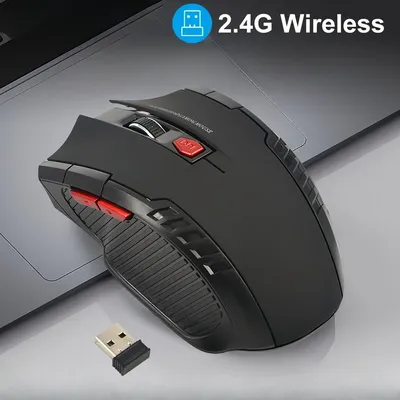 미니 마우스 2.4G 무선 USB 수신기 1600DPI 광학 무선 마우스 노트북 PC 게이머용 전문 USB 오른쪽 스크롤 마우스